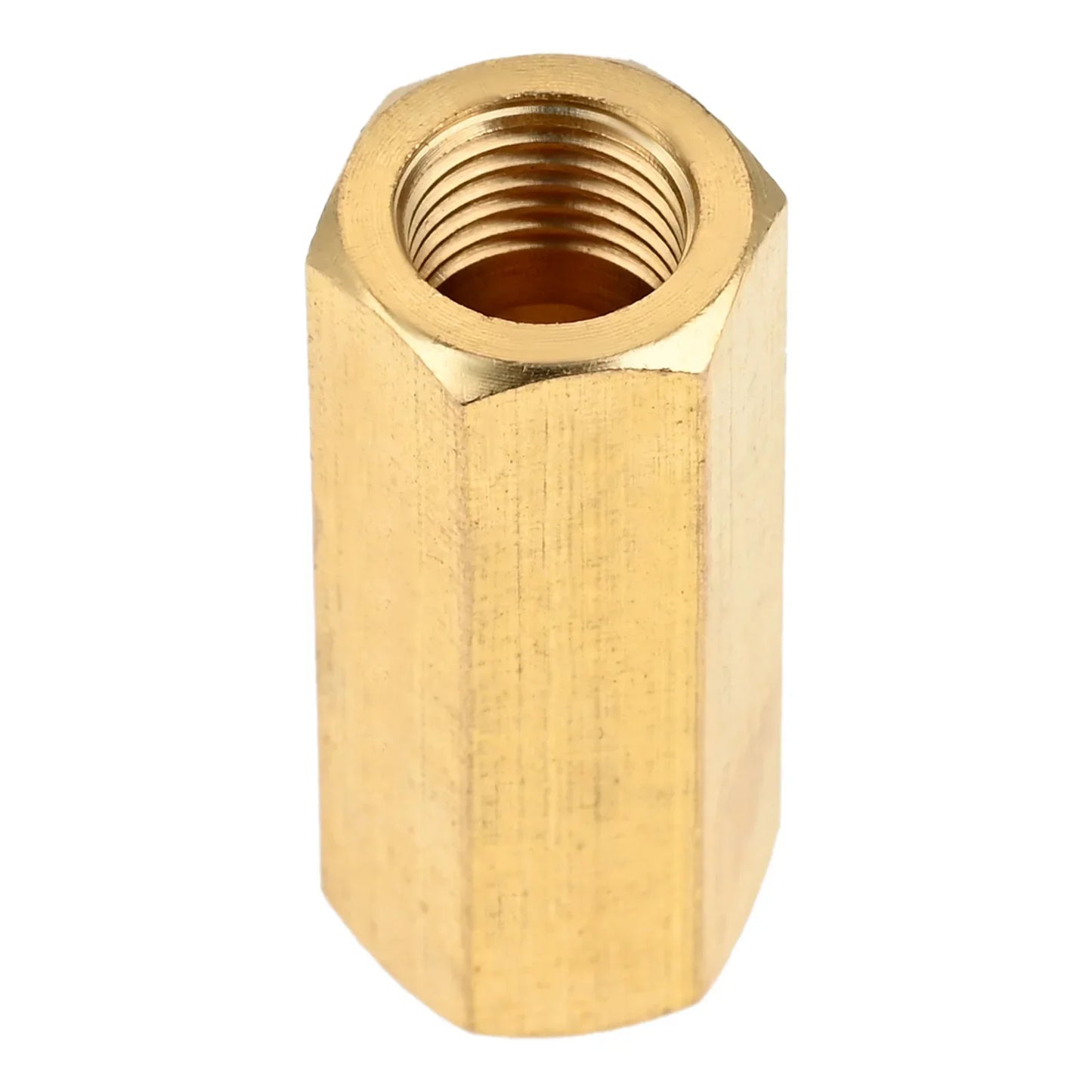 4-Pack Copper Hex Standoff Columns 10mm x 25mm Twist Nuts