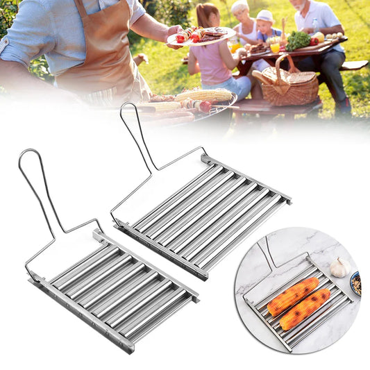Stainless Steel Hot Dog Roller Rack | BBQ Sausage Griller BBQ Sausage Roller Oasis Select