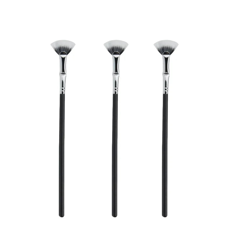 Fan-shaped eyelash brush, mascara brush, eyelash comb separator, suitable for upper and lower eyelashes Eyelash makeup tools Peaceful Pleasures Health and Wellness black