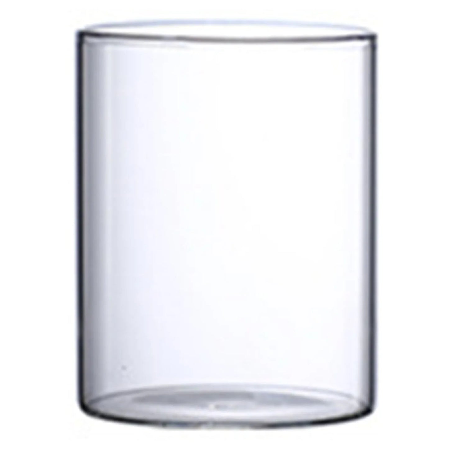 Hydroponic Flower Vase Modern Small Cylinder Flower Centerpiece Vases for Home Office Wedding Table Peaceful Pleasures Health and Wellness 8.5x12cm