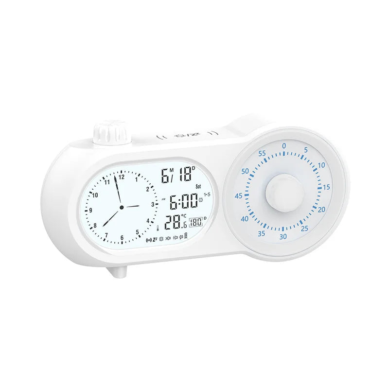 Silent LED Alarm Clock with Temperature Display | Bedside Desk