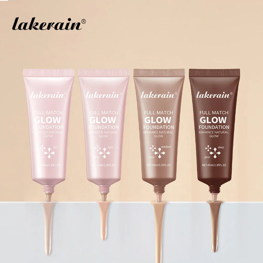 4colors Glow Foundation Liquid Natural Concealer For Long Duration Moisturizing Waterproof Contouring Highlights Makeup Products Peaceful Pleasures Health and Wellness