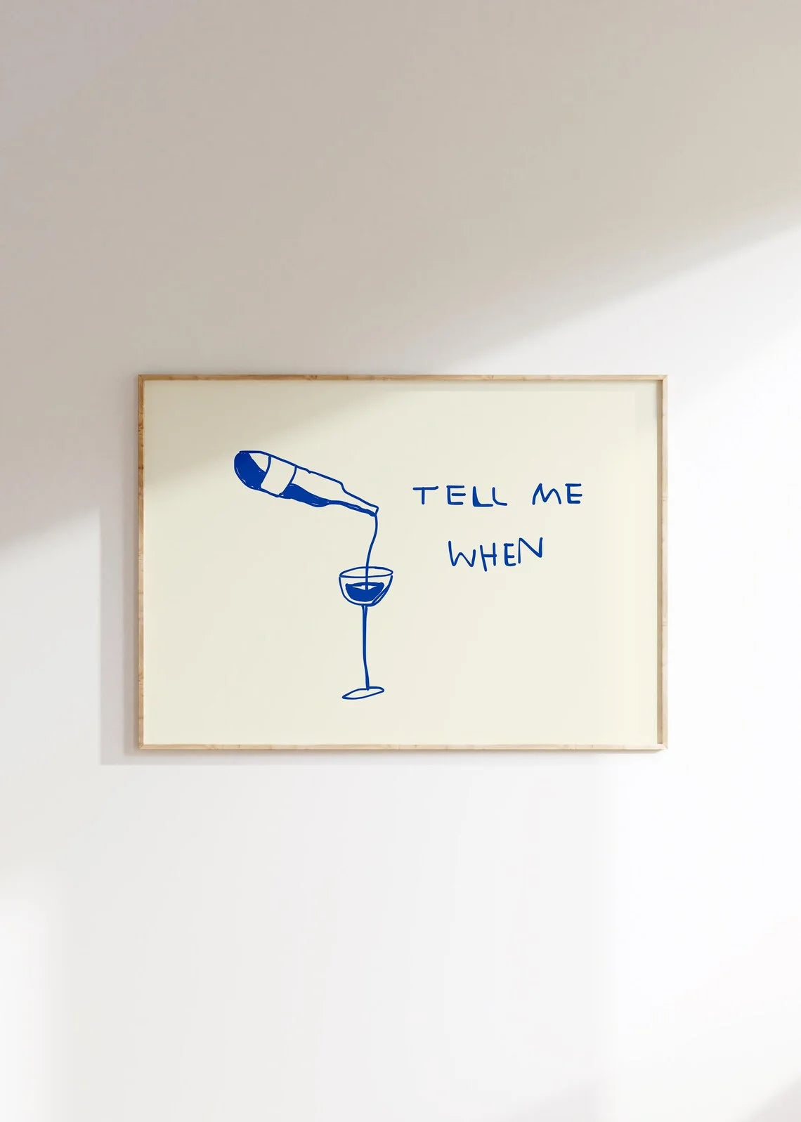 Funny Wine Quote Canvas Wall Art | Kitchen Bar Poster Gift