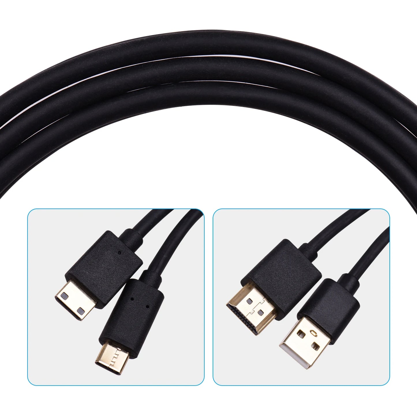 BOSTO 2-in-1 Cable for 13HD 16HD 16HDK 16HDT Drawing Tablet