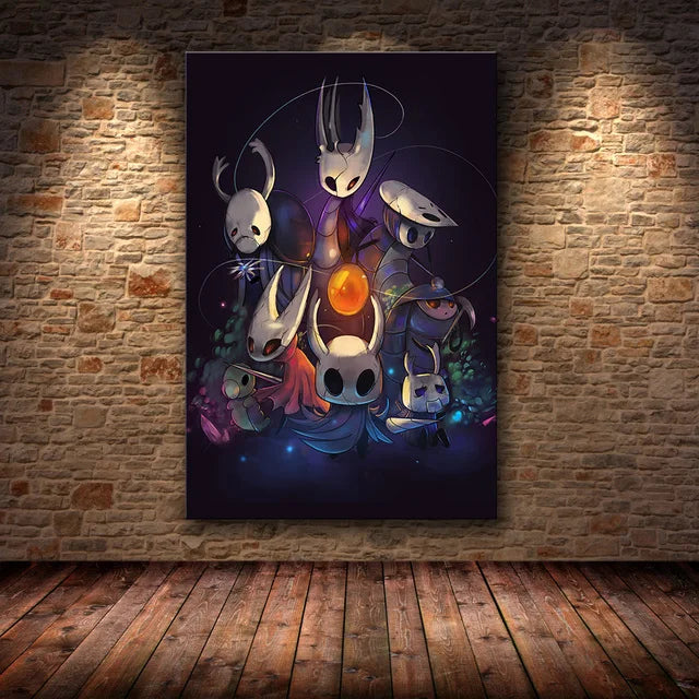 Hollow Knight Hallownest Map HD Canvas Poster | Wall Art Canvas Wall Art Poster Peaceful Pleasures Health and Wellness