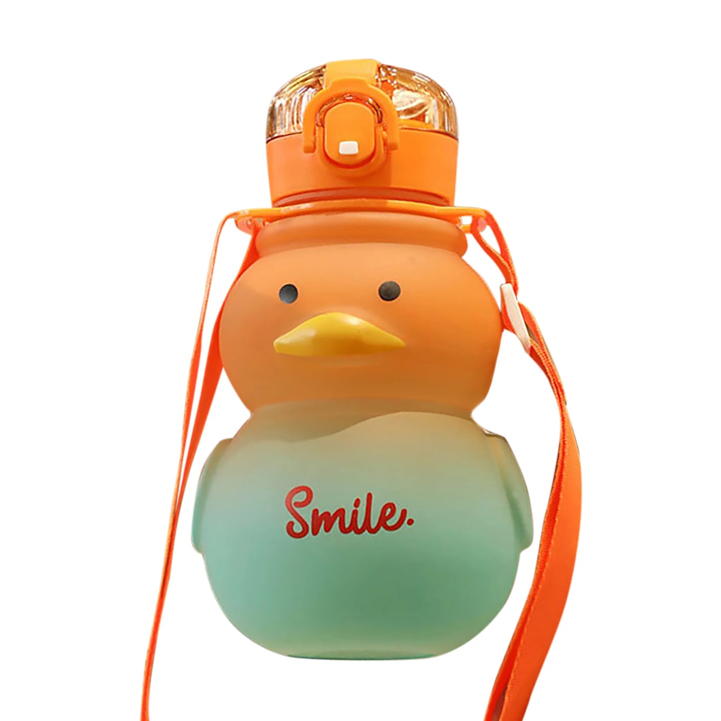 650ml Kawaii Duck Water Bottle with Straw – BPA-Free Leakproof