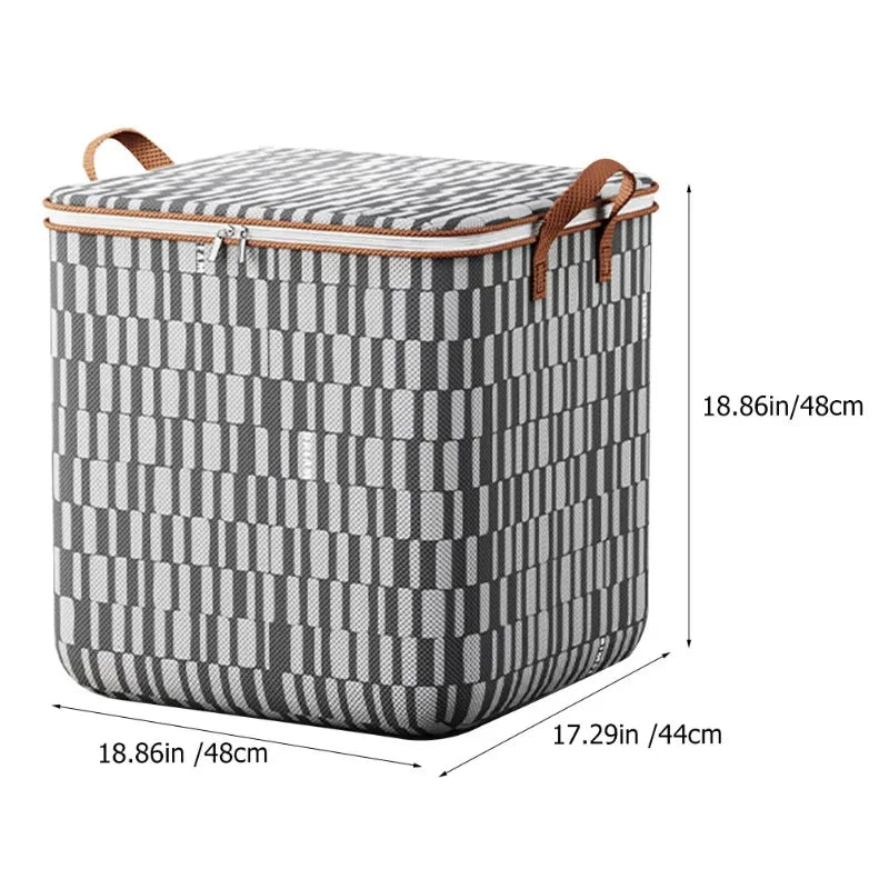 Large Capacity Foldable Storage Basket with Handle | Non-Woven