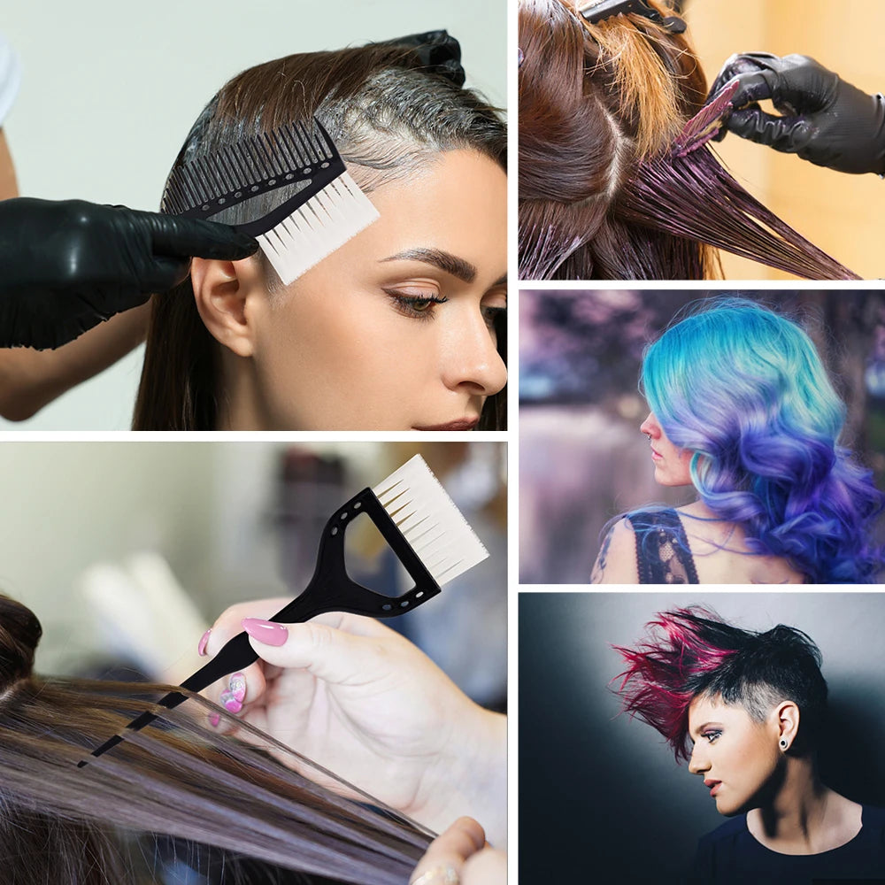 Hair Dye Tool Set, Hair Salon Specific Hair Dye, Color Mixing Bowl, Hair Dye Brush, Comb, Hair Salon Home Accessories 3Pcs Set Peaceful Pleasures Health and Wellness
