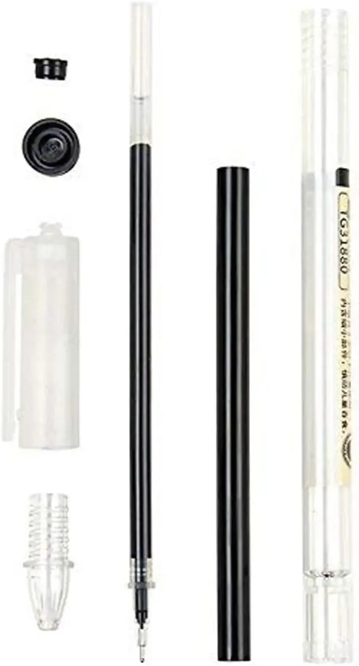 0.35mm Ultra Fine Gel Ink Pens, Quick-Drying Rollerball for Office School Writing, 12-Pack Black Peaceful Pleasures Health and Wellness