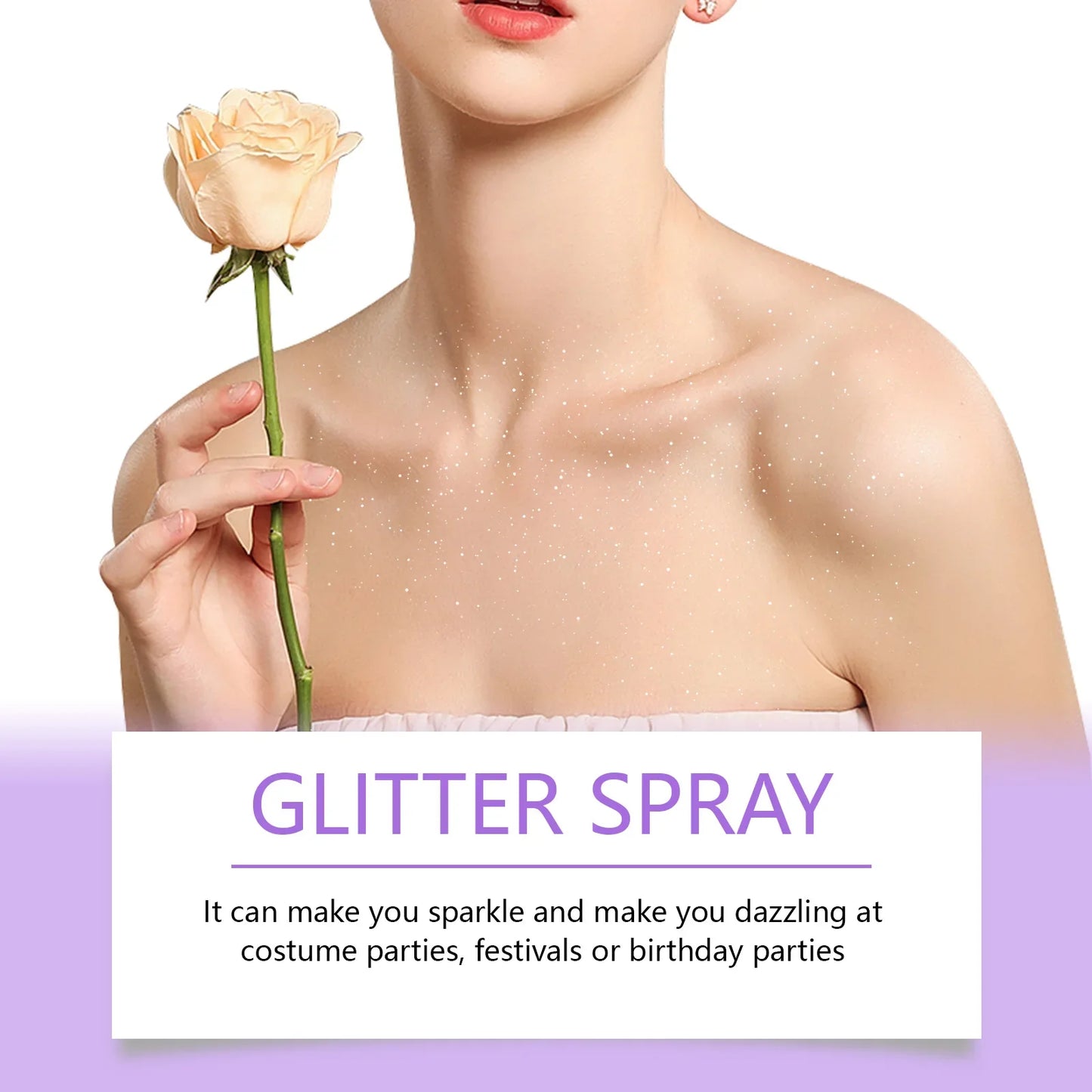Eelhope Glitter Spray – Shimmer Highlighter for Skin, Hair & Face