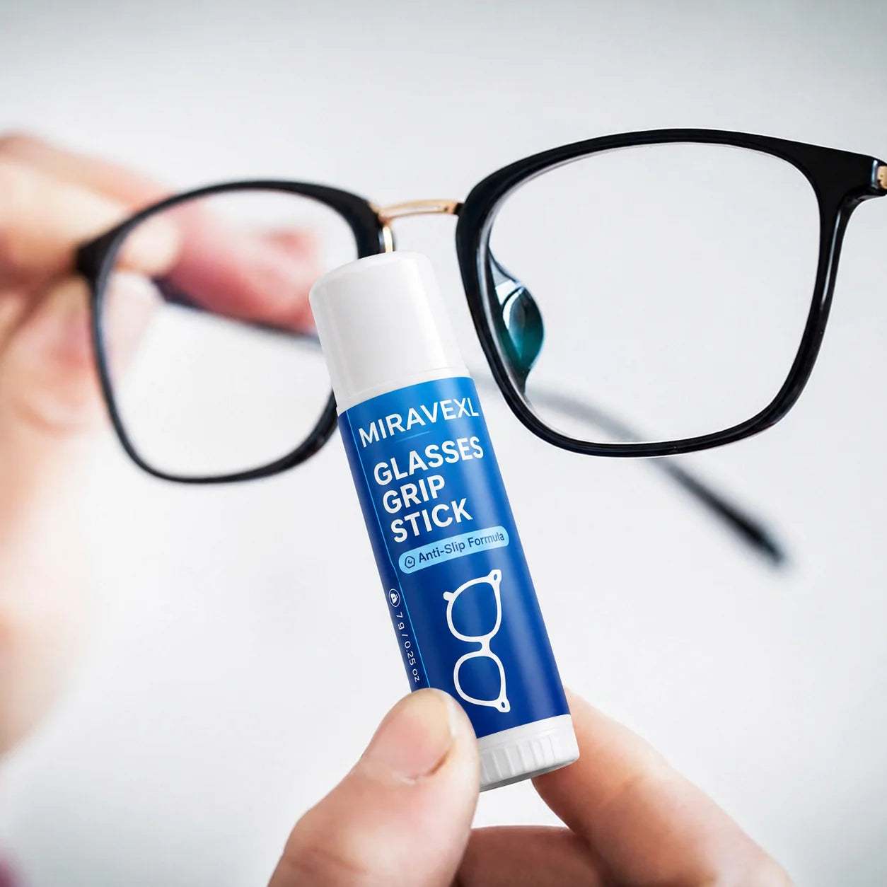 Glasses Grip Stick, Anti Slip Eyeglass Nose Pad Wax, Eyewear Grip Balm for Secure Fit, Clear Frame Comfort, 7g Peaceful Pleasures Health and Wellness