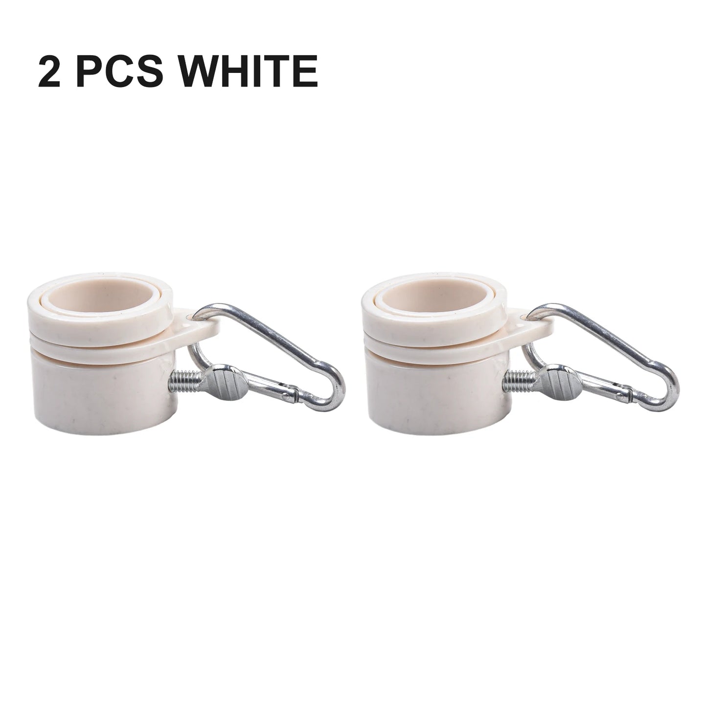 1 Pair 360 Degrees Rotating Flag Mounting Rings Flagpole Grommet Clip