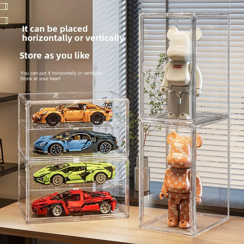 50cm Acrylic Figure Display Case – Clear Anti-Dust Collectible Box