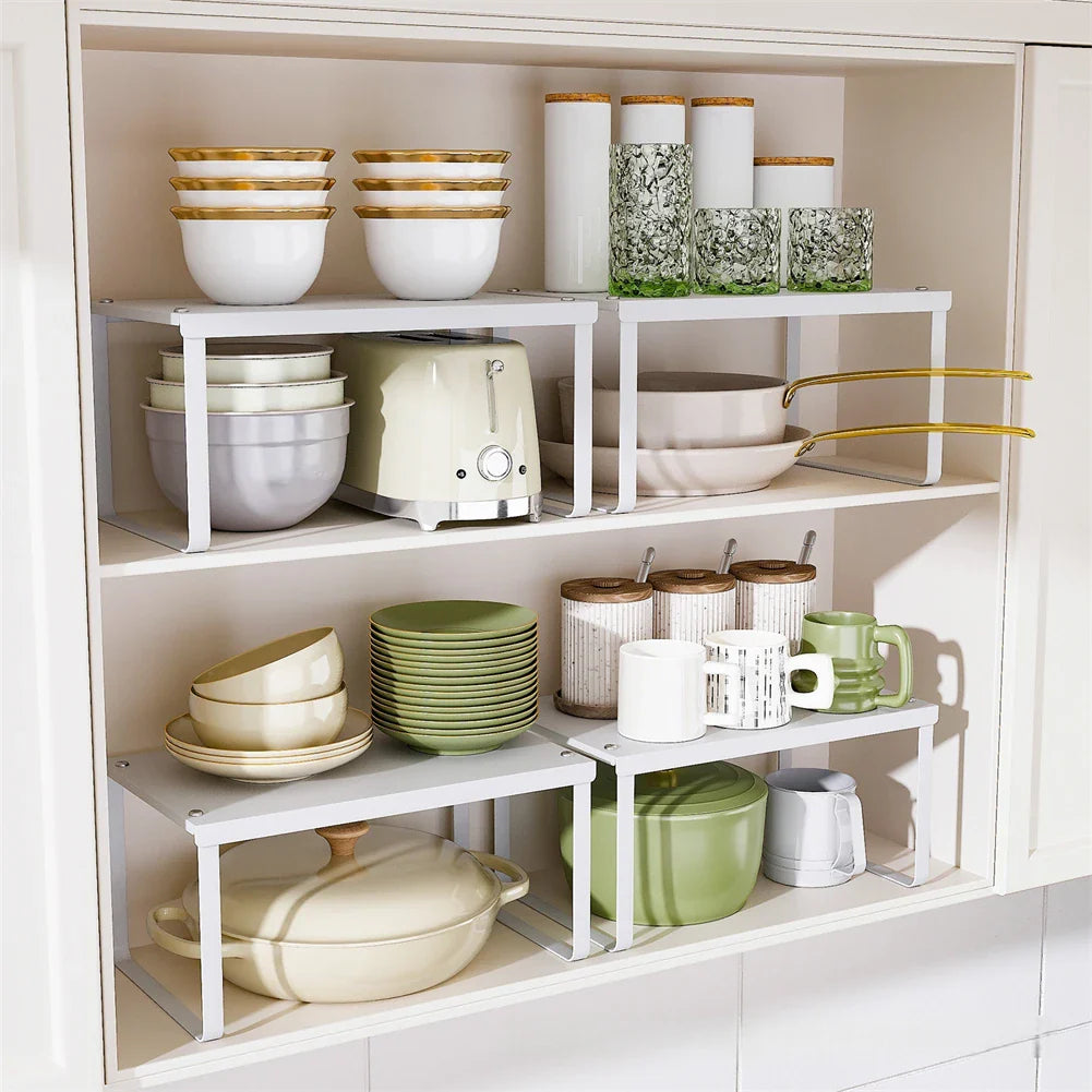 Stackable Iron Spice Rack & Countertop Organizer – Set of 2