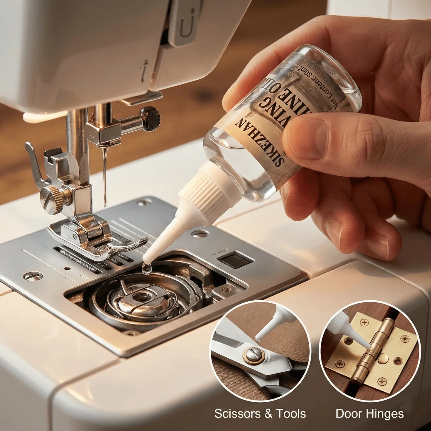 SIKEZHAN Sewing Machine Oil – Universal Lubricant 30ml