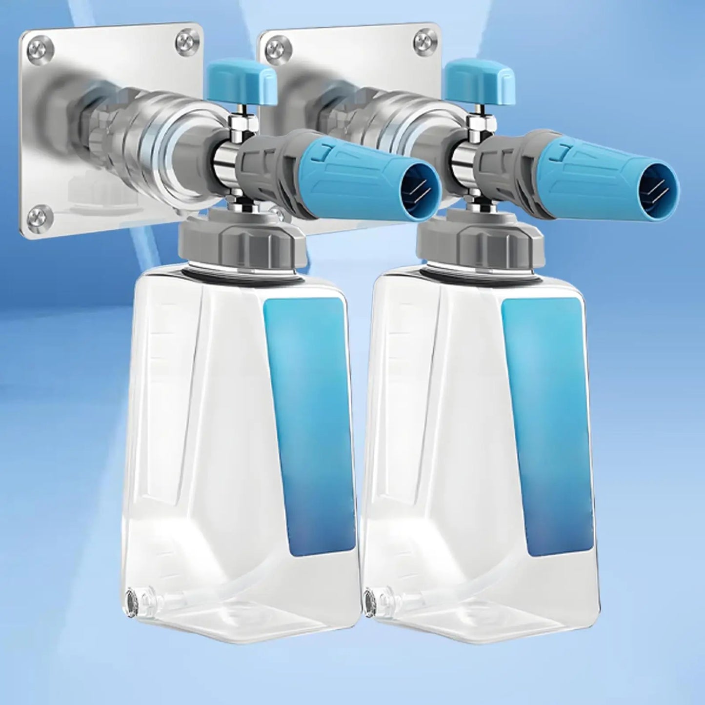 Pressure Washer Wall Mount Rack & Foam Cannon Holder 4-Pack