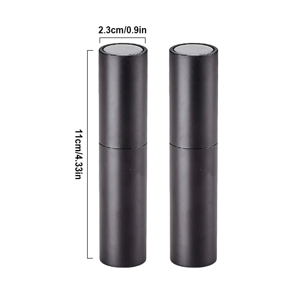 2 pack Coffee Bean Spray Bottle, Perfume Dispensing Bottle, Rotating Telescopic Spray Glass Spray Bottle Travel Dispensing Tool Peaceful Pleasures Health and Wellness 2pack Black