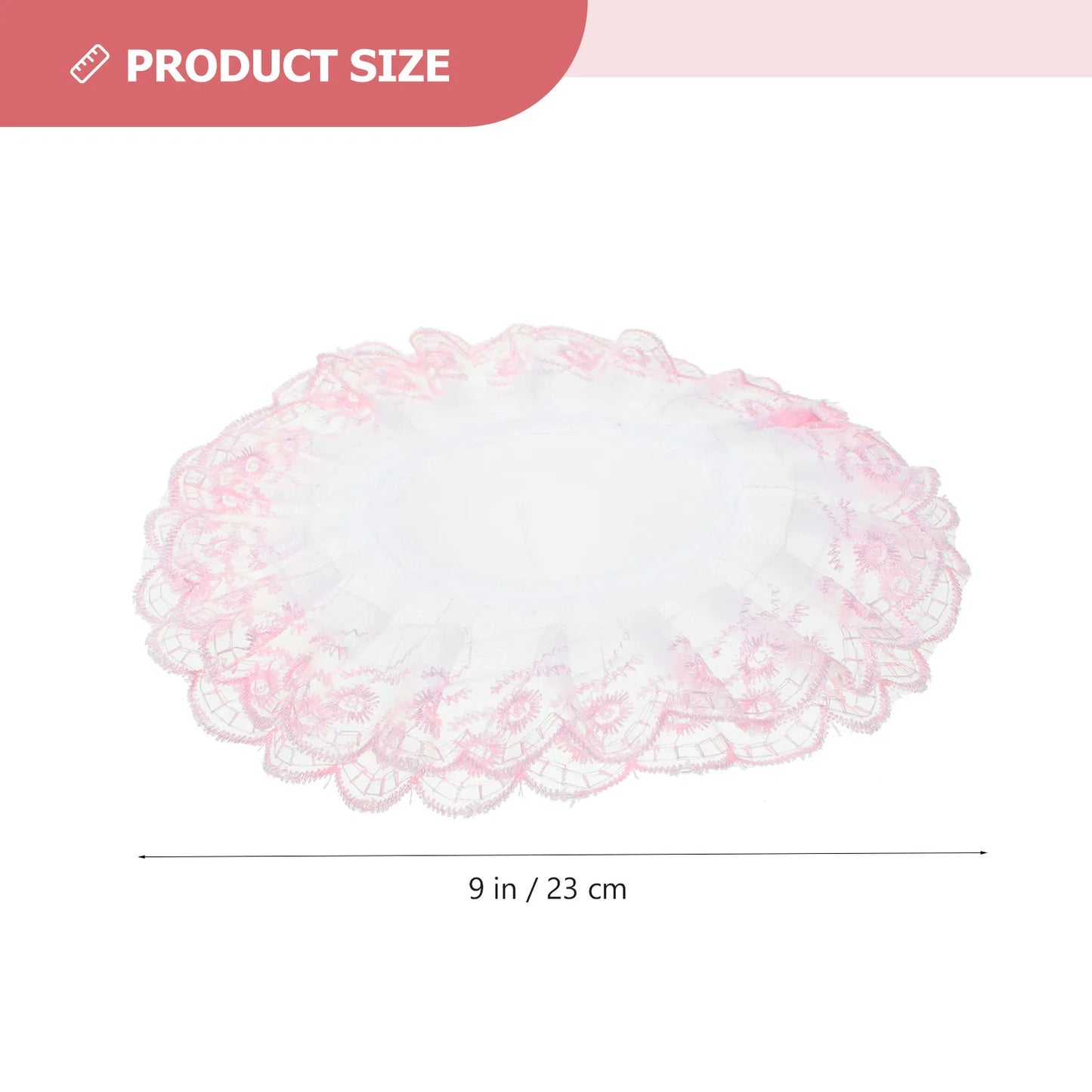 4Pcs Bridal Bouquet Holder Collar Lace Floral Support for Wedding Bouquets DIY Flower Arrangement Decor Handheld Holder Peaceful Pleasures Health and Wellness Pink