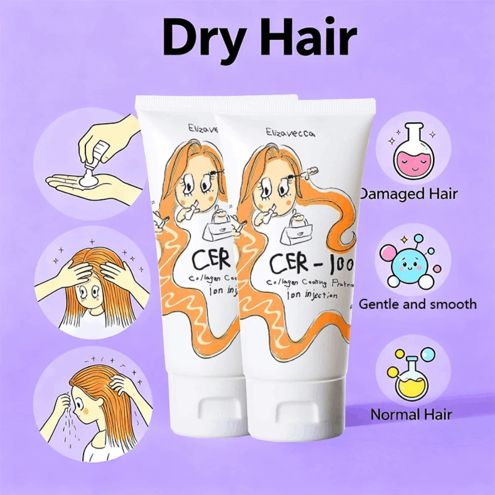 Cer-100 Collagen Keratin Hair Mask – Smooth Dry & Frizzy Hair