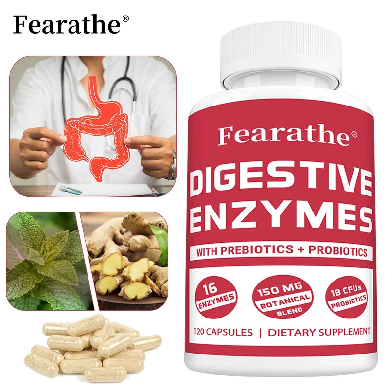 Digestive Enzyme Capsules - with Probiotics & Prebiotics, Support Gut Health, Immune Support, Promote Digestive Health Peaceful Pleasures Health and Wellness