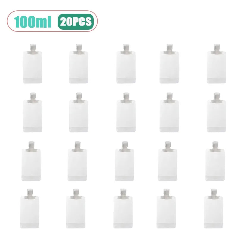 Refillable Squeeze Travel Pouches – Leak-Proof 10-30 Pack