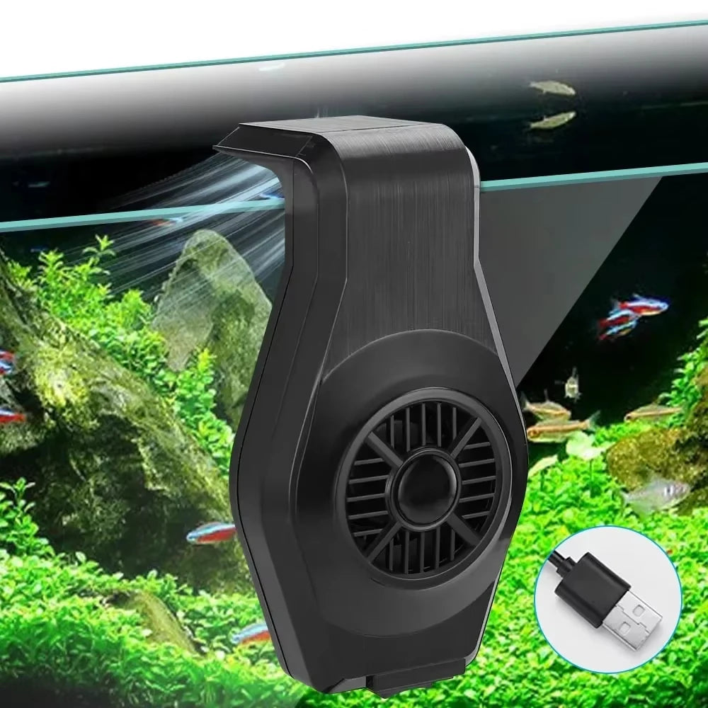 USB Mini Powerful Fish Tank Cooling Fan With Speed Regulation Heat Dissipation For Shrimp Tank Grass Tank Peaceful Pleasures Health and Wellness