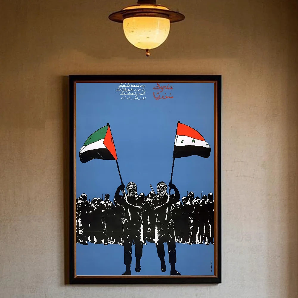 Syrian Revolution Flag HD Wall Poster – Waterproof PVC Decor Wall Art Poster Peaceful Pleasures Health and Wellness z10 15X20cmNoframe