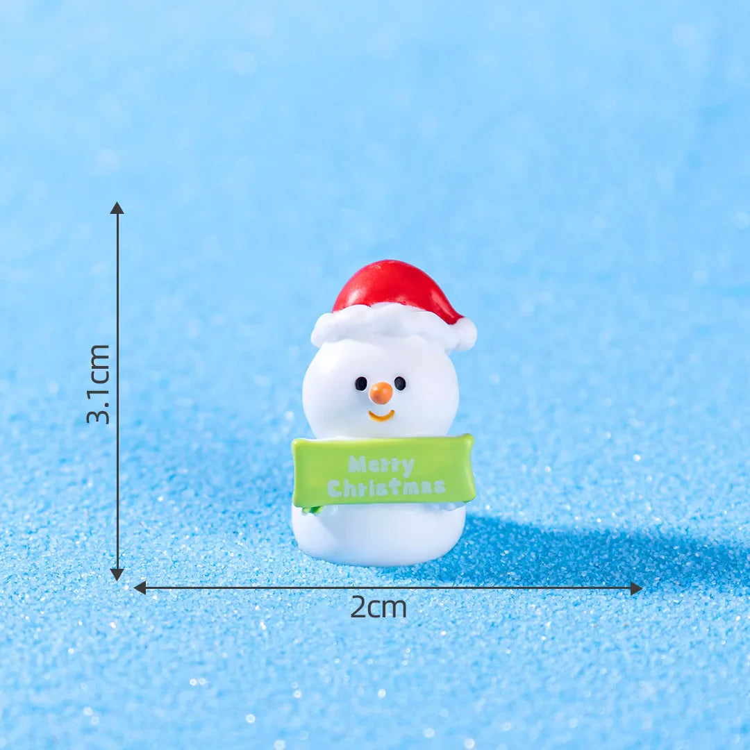 Mini Christmas Resin Ornament – Santa, Snowman & Holiday Décor