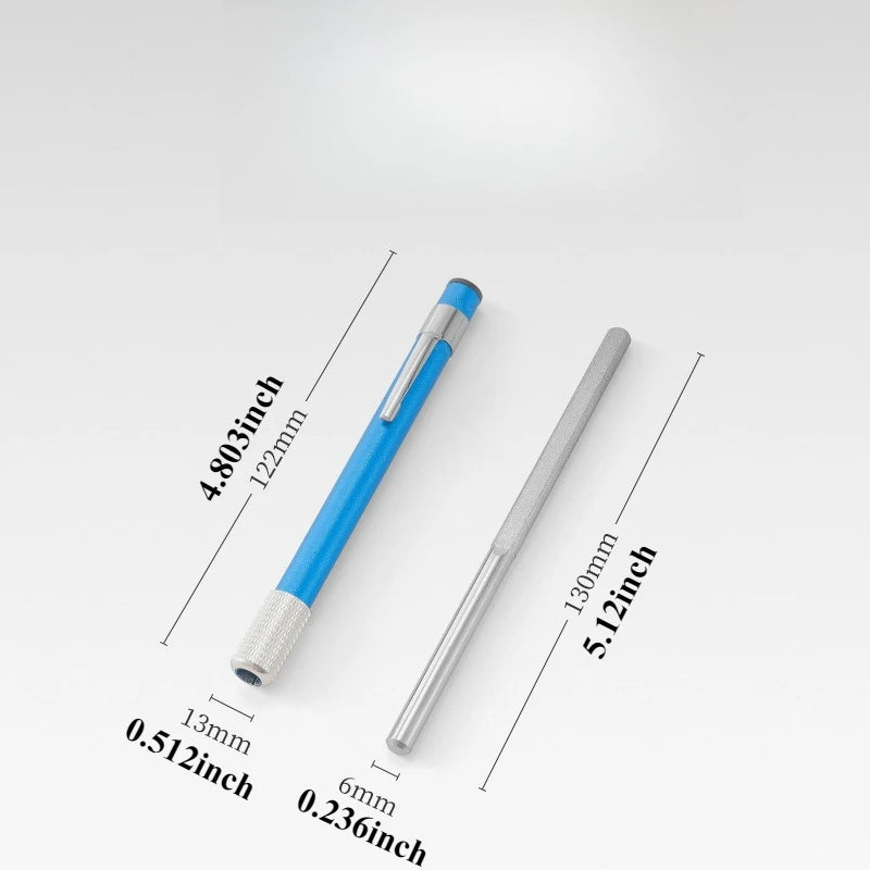 Portable Diamond Pen Fishing Hook & Knife Sharpener Portable Knife Sharpener Peaceful Pleasures Health and Wellness