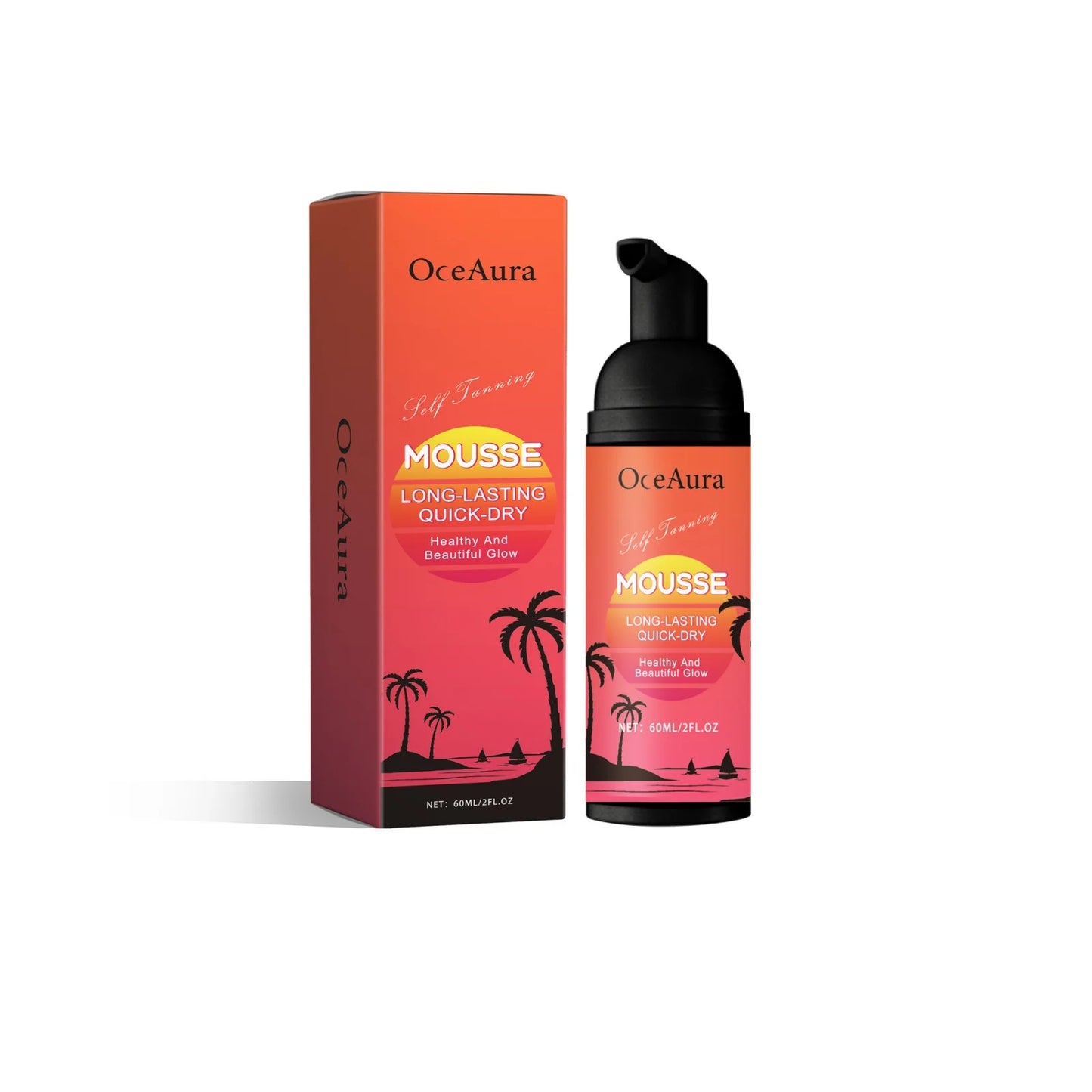 OceAura Self Tanning Mousse | Sunless Bronzer Spray 60ml