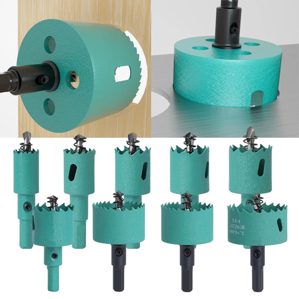 16- Bimetal Wood Hole Saw Drill Bit HSS 2 Woodworking Tools