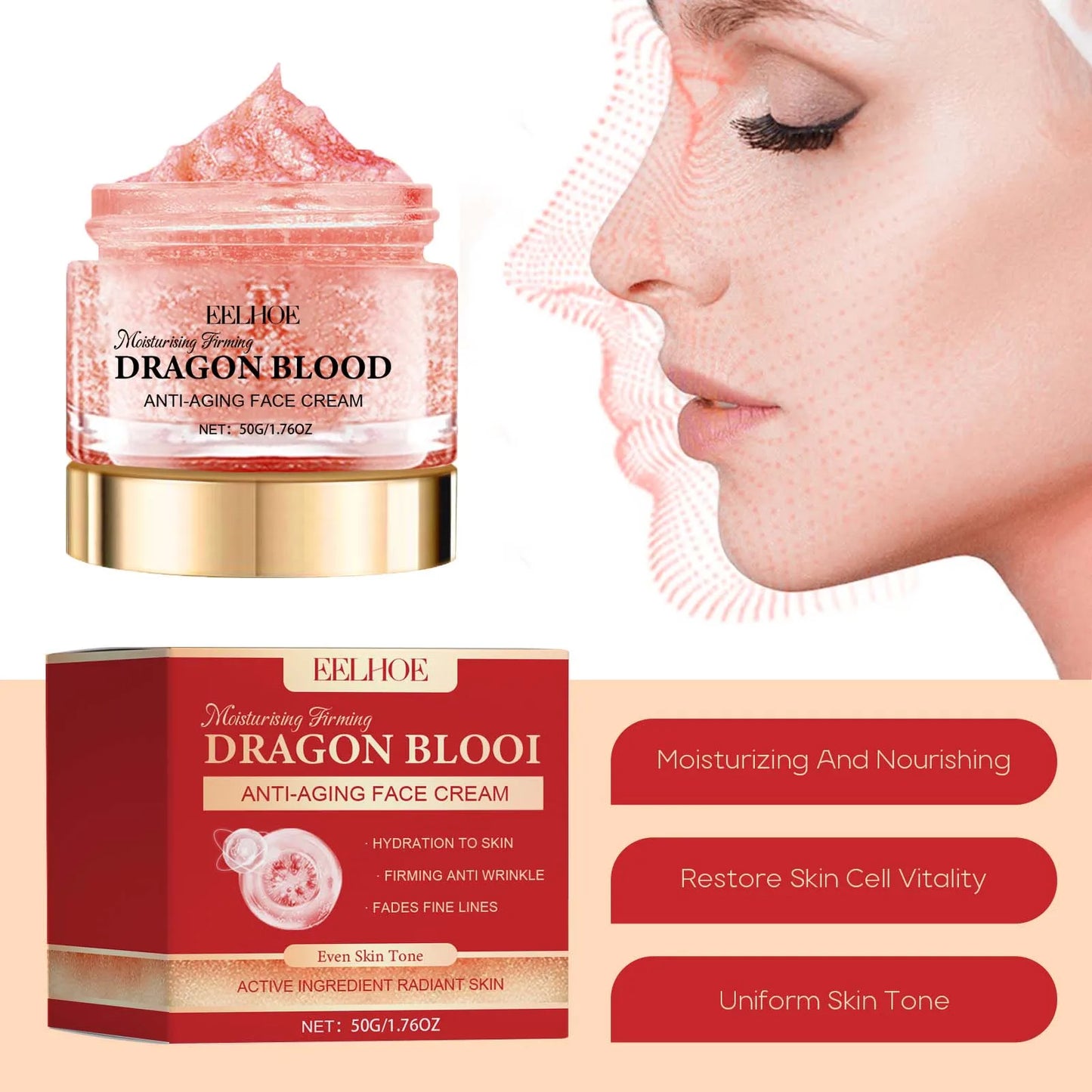 Dragon Blood Face Cream – Anti-Aging, Firming & Brightening