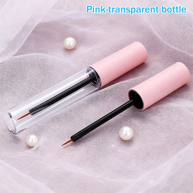 5ml Transparent Eyelash Glue Bottle Eyeliner Liquid Bottle Double Eyelid Eyelash Growth Liquid Empty Bottle Peaceful Pleasures Health and Wellness Pink 1