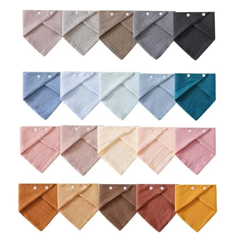 4-Layer Cotton Baby Burp Cloth & Drool Bib | Newborn 0–1Y