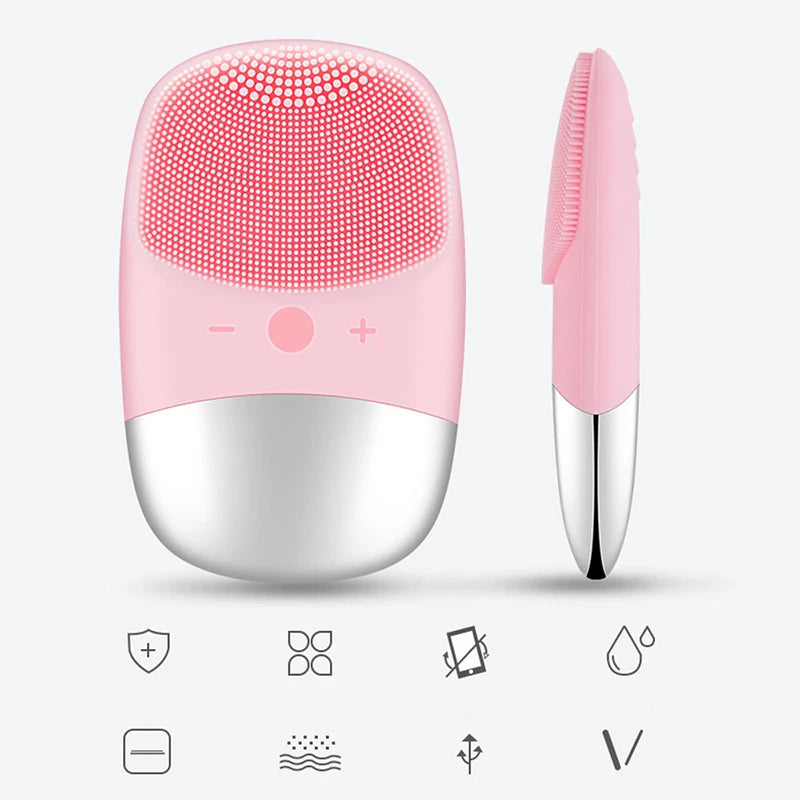 Newest Electric Skin Care Face Brush Cleanser Electric Facial Cleaning Brush Waterproof Face Cleaning Machine Peaceful Pleasures Health and Wellness