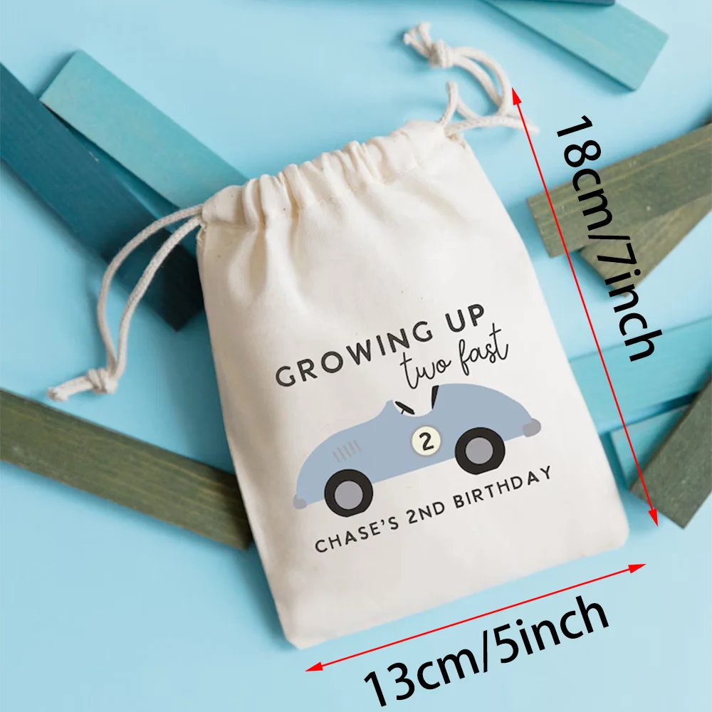 Two Fast Race Car Custom Kids Birthday Goodie Bags | Party Favors Birthday Goodie Bags Peaceful Pleasures Health and Wellness