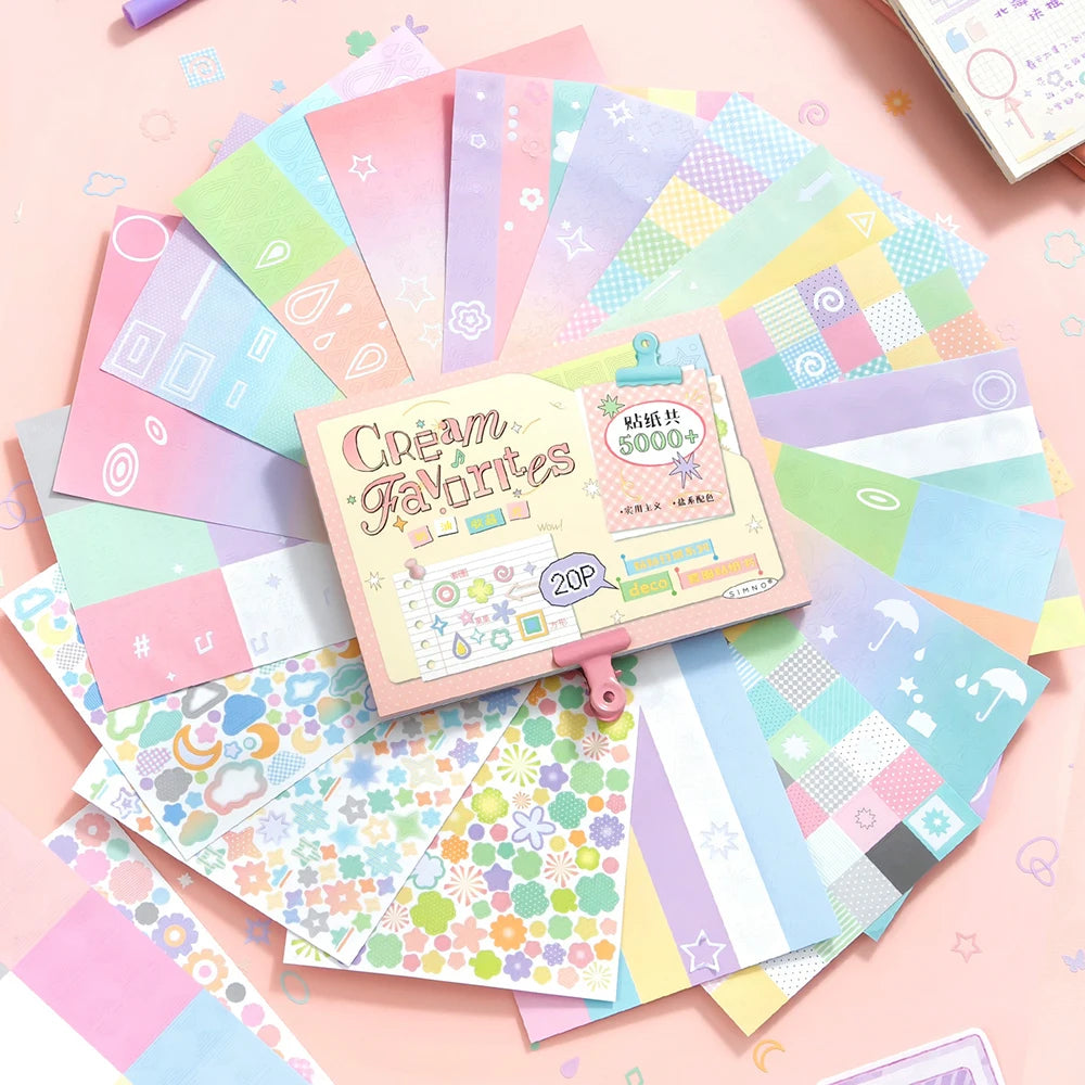 Daily Series Sticker Book Beauty Cutting Film Yanbian Hand Account