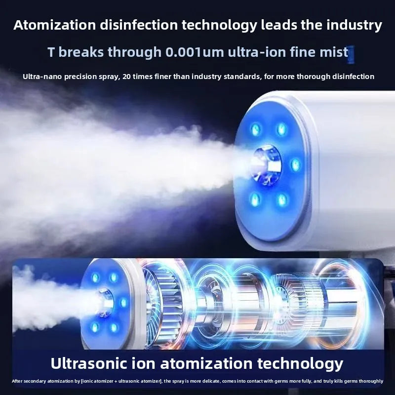 Blue Light Nano Hair Care Spray 380ML USB Rechargeable Wireless Steam Professional Styling Tool Profesional Hair Accessoriesde Peaceful Pleasures Health and Wellness