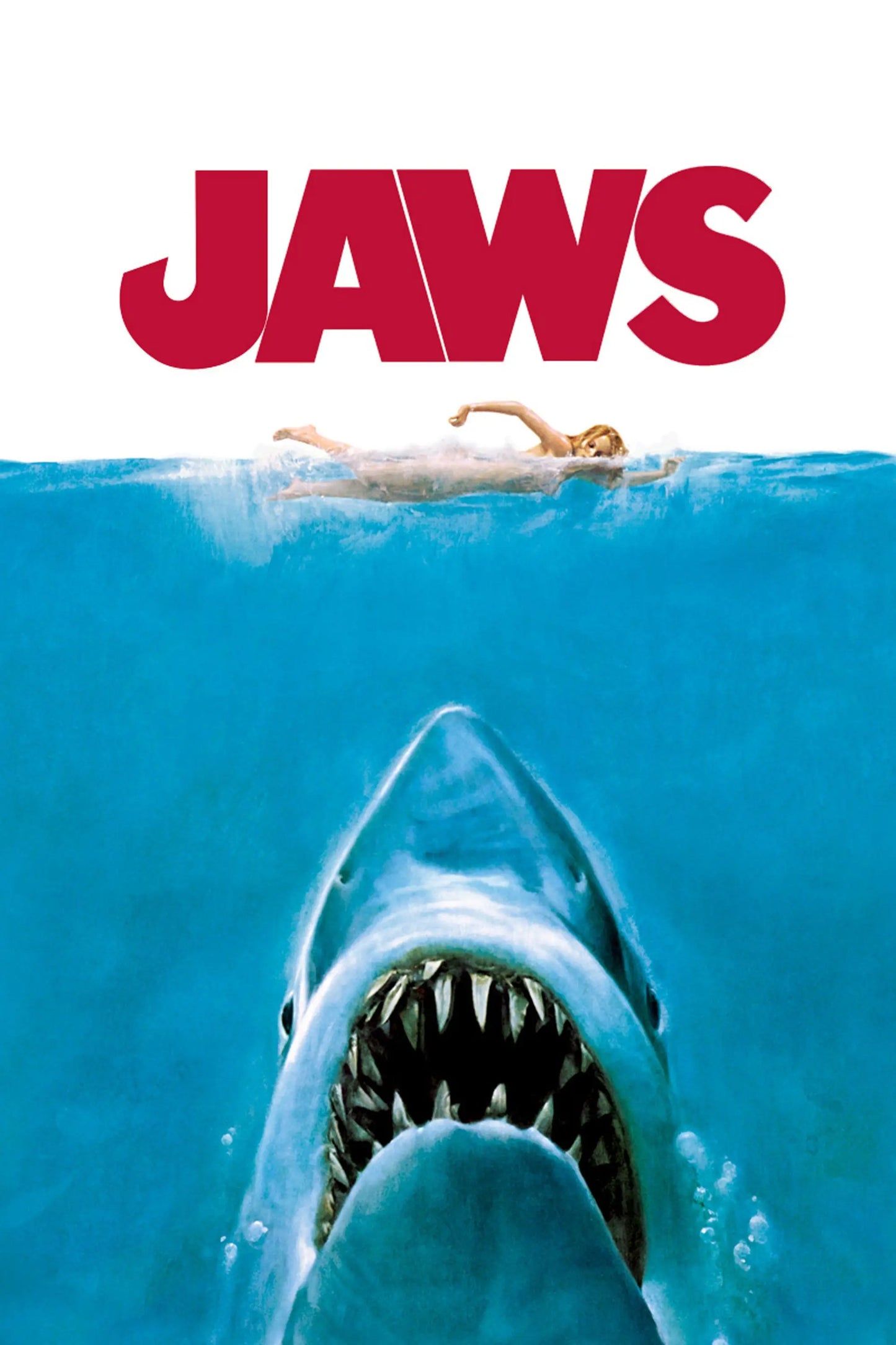 Jaws Posters Shark Canvas Painting Mordern Wall Art Picture Living Room Bedroom Home Decor American Classic Horrible Movie Peaceful Pleasures Health and Wellness