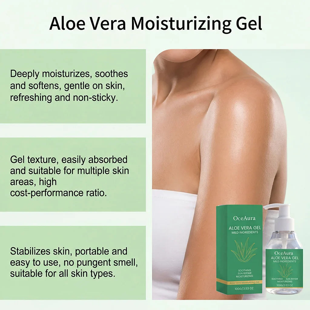Aloe Vera Moisturizing Gel – Hydrating Body & Face Cream 100g