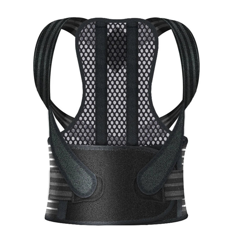 WEFITON Kids Posture Corrector – Adjustable Teen Back Brace Posture Corrector Brace Peaceful Pleasures Health and Wellness black S