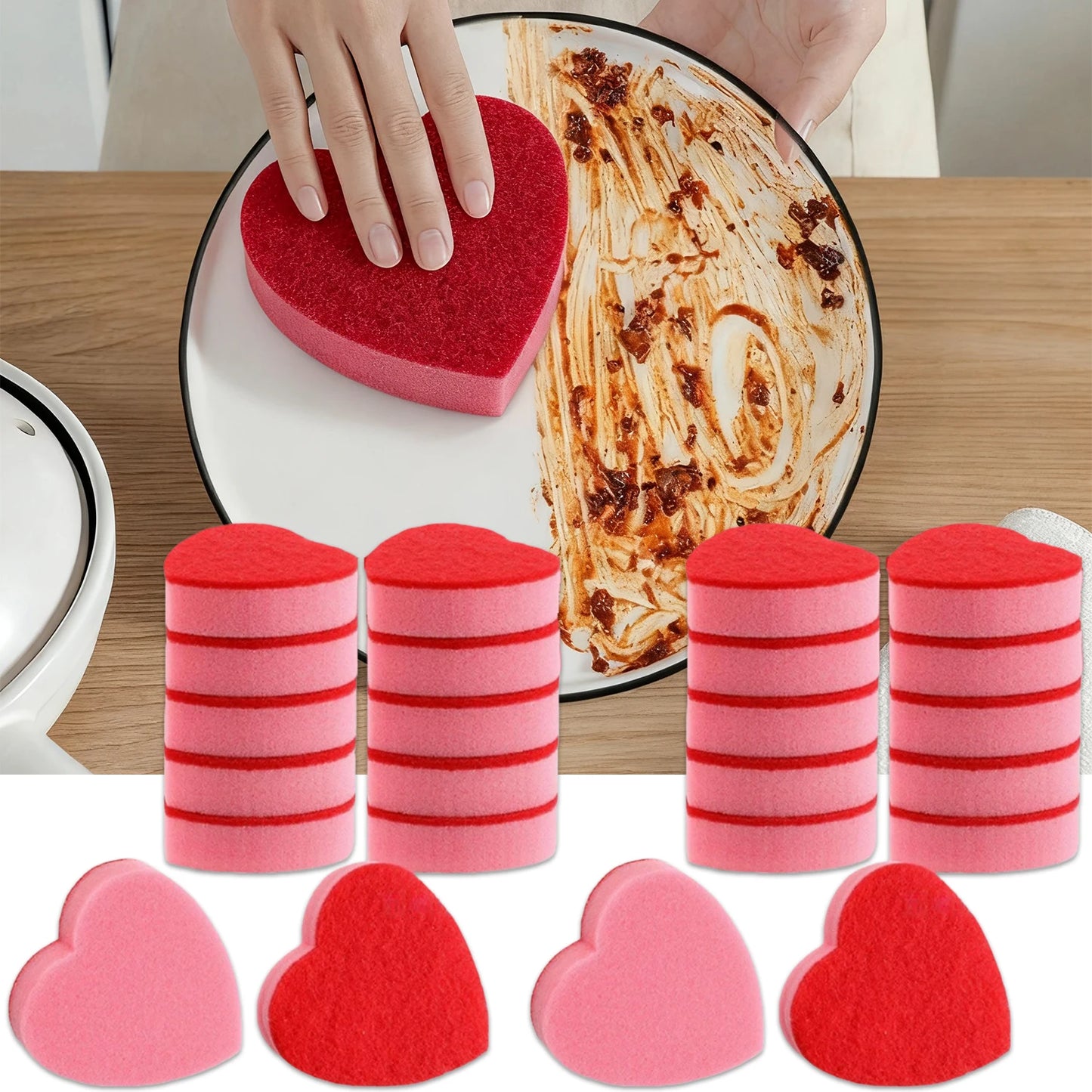Non-Scratch Kitchen Scrub Sponges for Dishes & Stovetop Kitchen Scrub Sponge Peaceful Pleasures Health and Wellness