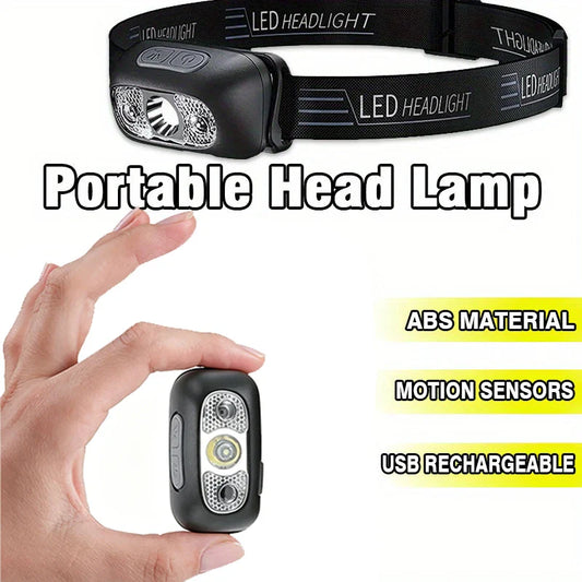 LED Sensor Headlamp USB Rechargeable – 8 Modes, Waterproof LED Headlamp Oasis Select