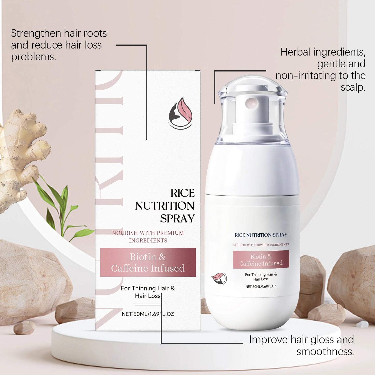 Rosemary Oil Scalp Spray | Hair Thickening & Volumizing Mist