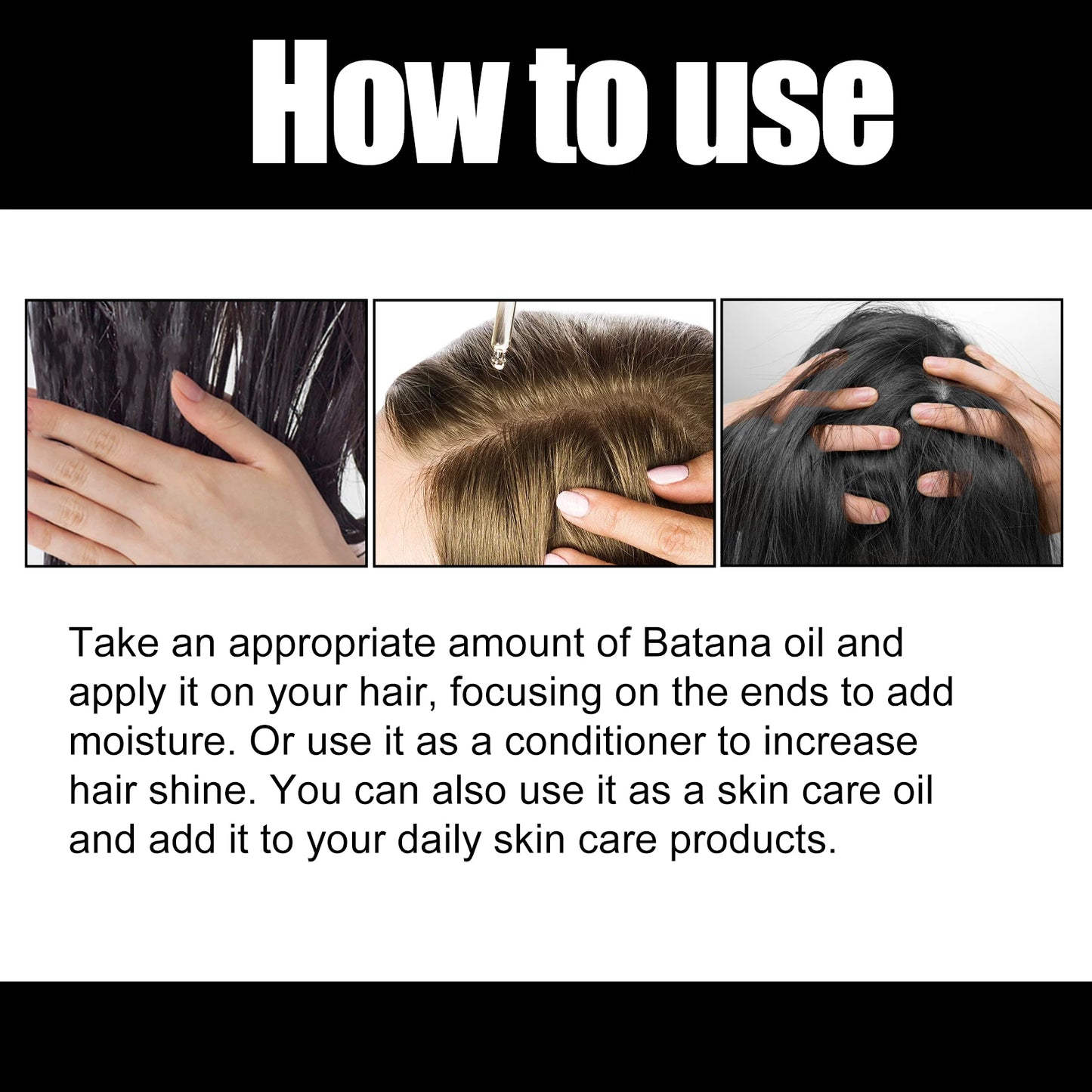 100% Pure Batana Hair Oil – Repair Dry Damaged Hair 60ml