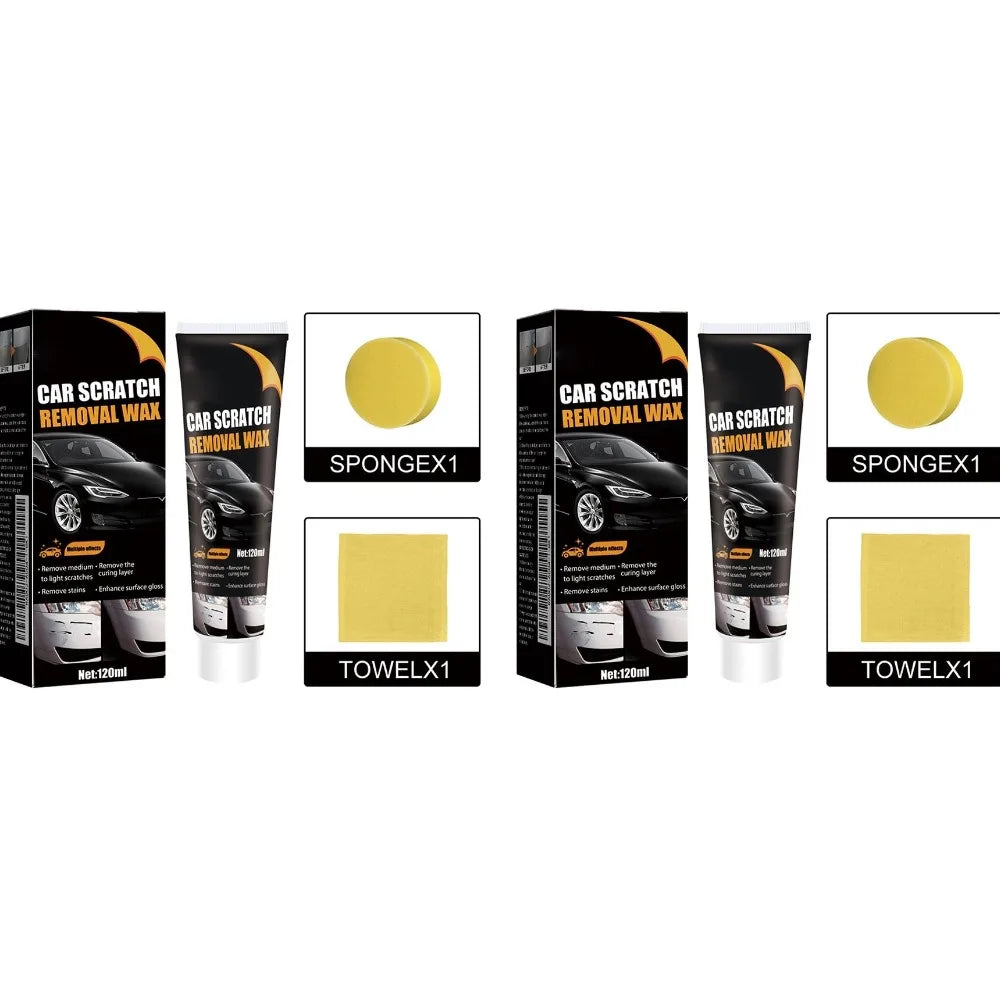 Car Paint Maintenance Wax 1/2pcs 120ml Restore Enhance Surface Gloss Car Scratch Removal Wax Remove Curing Layer Scratches Stain Peaceful Pleasures Health and Wellness 2pcs 240ml