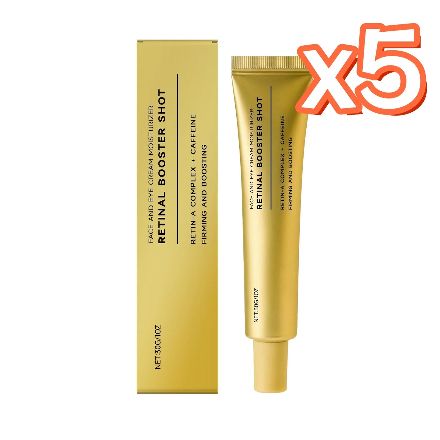 Retinol Lifting Face Cream Reduce Face Edema Fade Dark Spot Moisturizing Whitening Brighten Repair Skin Barrier Skin Care Cream Peaceful Pleasures Health and Wellness 30g Boxed x 5