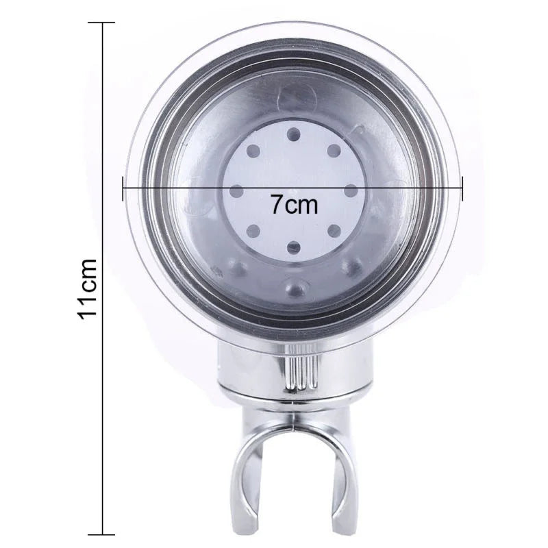 No-Drill Suction Cup Shower Head Holder | Wall Mount Bracket