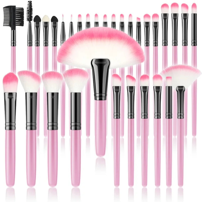 RUNTOIN 32-Piece Professional Makeup Brush Set – Face & Eye