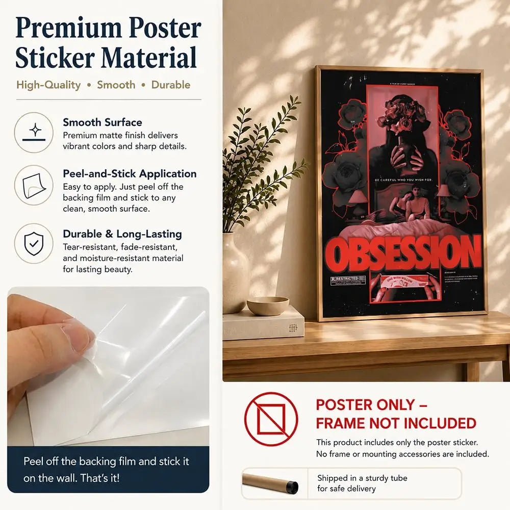 Movie Obsession HD Self-Adhesive Waterproof Wall Art Poster Wall Art Poster Peaceful Pleasures Health and Wellness